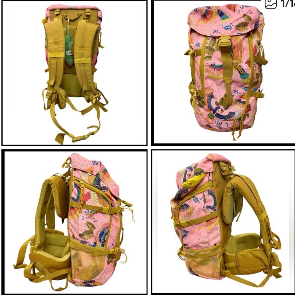 NWT FARM Rio Pink colorful Hiking Backpack
